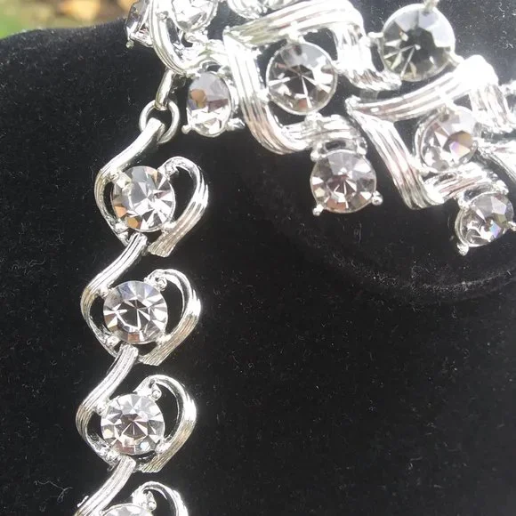 Vintage Kramer choker necklace and bracelet lot  gorgeous quality vintage lot - Picture 7 of 17